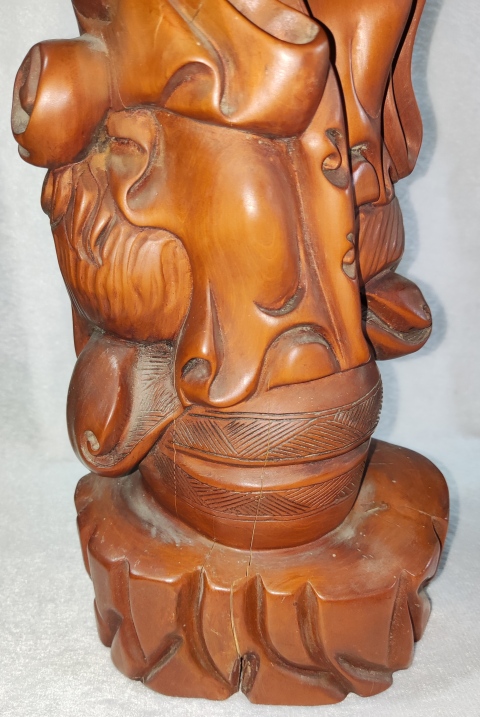 古玩雜項(xiàng)黃楊木雕壽星公擺件拍賣,當(dāng)前價(jià)格1998元