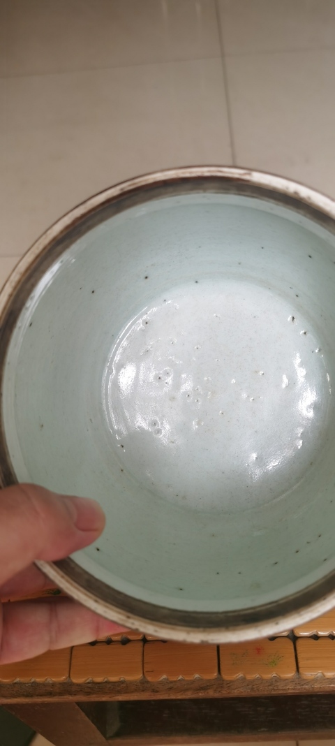 古玩陶瓷清中期龍紋四系粥罐拍賣，當前價格3000元