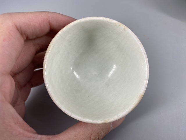 古玩陶瓷宋代景德鎮窯影青刻劃蓮瓣紋盞托一套拍賣,當前價格26000元
