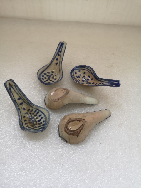 古玩陶瓷清中青花湯勺拍賣,當前價格298元