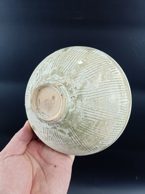 古玩陶瓷【收藏級】北宋同安窯珠光青瓷刻花斗笠碗拍賣,當前價格0元