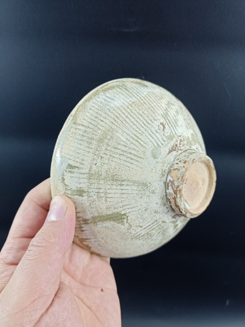 古玩陶瓷【收藏級】北宋同安窯珠光青瓷刻花斗笠碗拍賣,當前價格0元