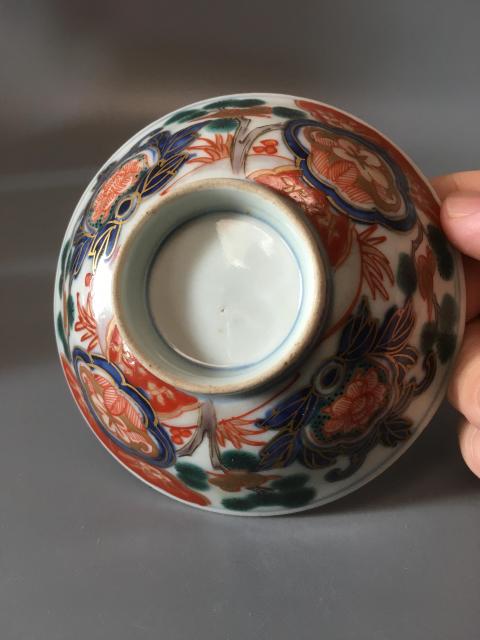 古玩陶瓷【有贈(zèng)品】晚清民國(guó)青花五彩描金蓋碗拍賣，當(dāng)前價(jià)格460元