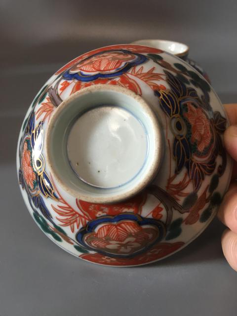 古玩陶瓷晚清民國青花五彩蓋碗拍賣，當前價格490元