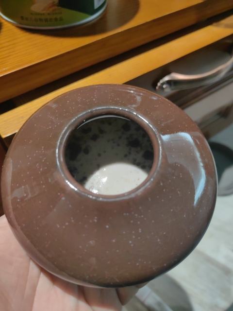 古玩陶瓷郎紅釉飛碟水盂拍賣，當(dāng)前價(jià)格4500元