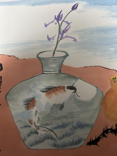 古玩字畫李麗芳老師精品作品吉祥畫拍賣，當前價格458元