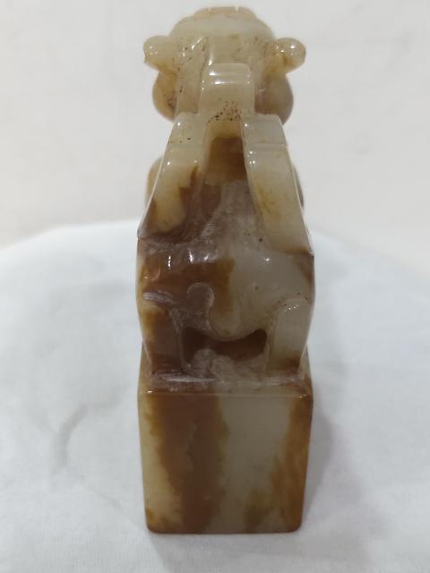 古玩雜項和田玉瑞獸鈕印章拍賣,當前價格1288元