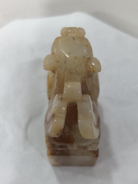 古玩雜項和田玉瑞獸鈕印章拍賣,當前價格1288元