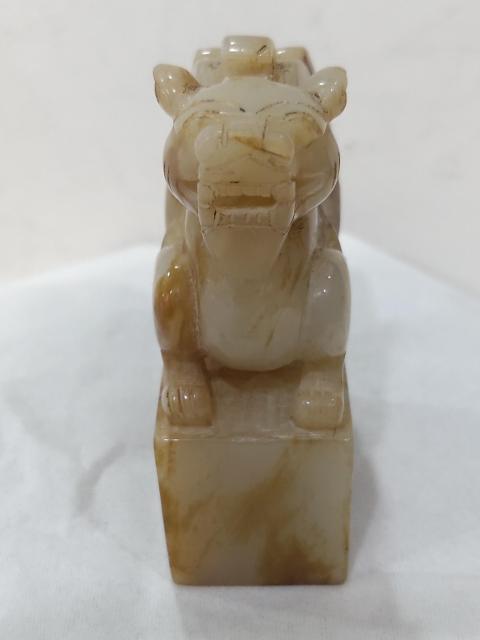 古玩雜項和田玉瑞獸鈕印章拍賣,當前價格1288元