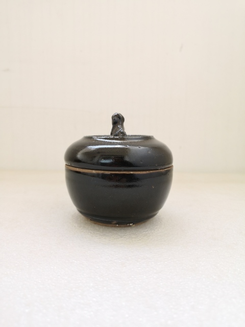 古玩陶瓷黑釉蓋缸拍賣，當前價格398元