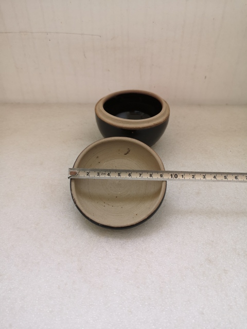 古玩陶瓷黑釉蓋缸拍賣，當前價格398元