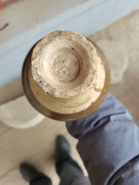 古玩陶瓷磁州窯茶葉末釉敞口小梅瓶拍賣,當前價格1999元