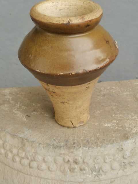 古玩陶瓷磁州窯茶葉末釉敞口小梅瓶拍賣,當前價格1999元