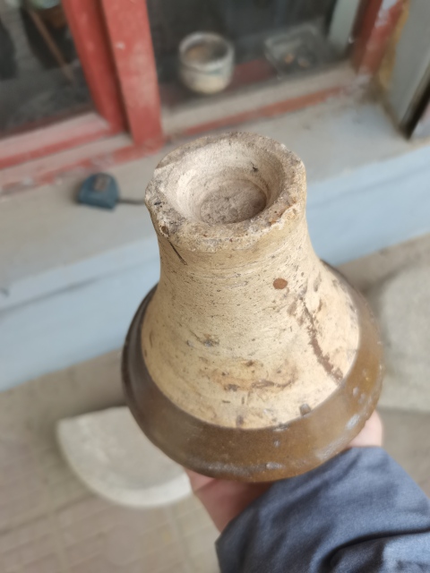 古玩陶瓷磁州窯茶葉末釉敞口小梅瓶拍賣,當前價格1999元