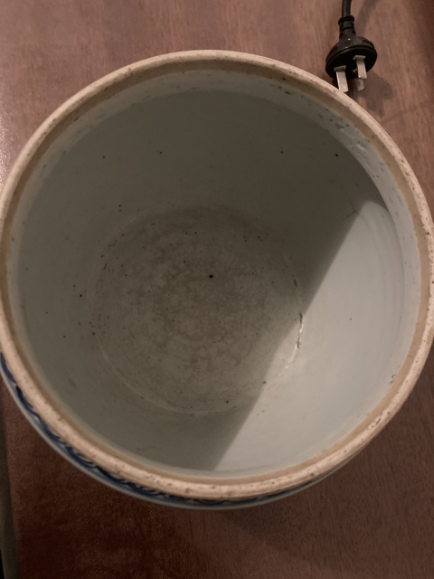 古玩陶瓷乾隆 青花纏枝花卉紋粥罐拍賣，當(dāng)前價(jià)格5000元