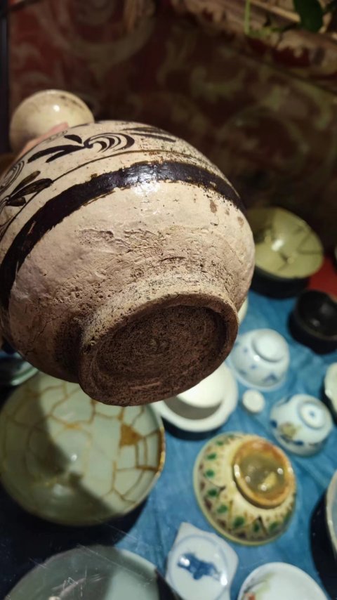 古玩陶瓷元代磁州窯玉壺春瓶拍賣,當前價格9890元