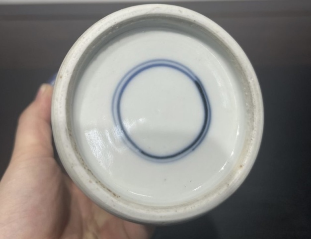 古玩陶瓷晚清青花富貴白頭瓶拍賣,當前價格2999元