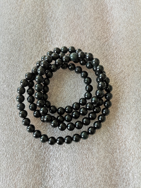古玩玉器天然翡翠(墨翠)項鏈拍賣,當前價格450元