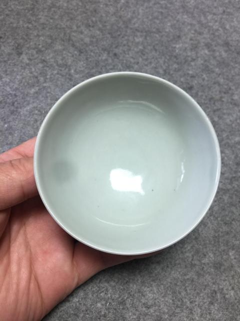 古玩陶瓷民國粉彩桃花美女圖碗拍賣,當前價格800元