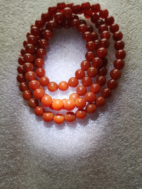 古玩玉器紅瑪瑙珠手串拍賣,當(dāng)前價(jià)格850元