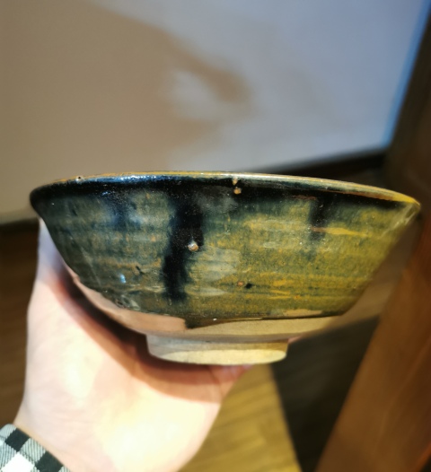 古玩陶瓷元代·黑釉窯變碗拍賣,當前價格666元