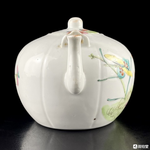 中国　粉彩　花鳥紋茶入　洪憲年製　送料込み0930 域鉴古玩】民国粉彩花鸟纹卷口水洗拍卖价格/图片/值多少钱