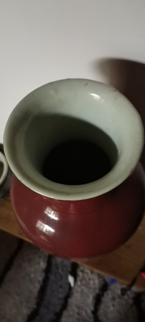 古玩陶瓷晚清民國紅釉觀音瓶〈已保真〉拍賣,當(dāng)前價格16888元