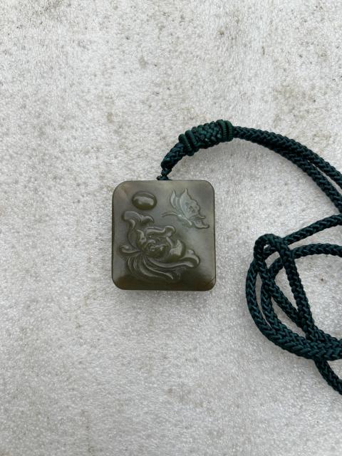 古玩玉器蝶戀花 和田玉牌子拍賣,當前價格158元