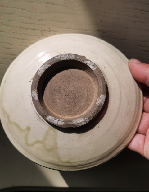古玩陶瓷【平臺實物保真】磁州窯白地褐彩壽字紋盤拍賣,當前價格680元