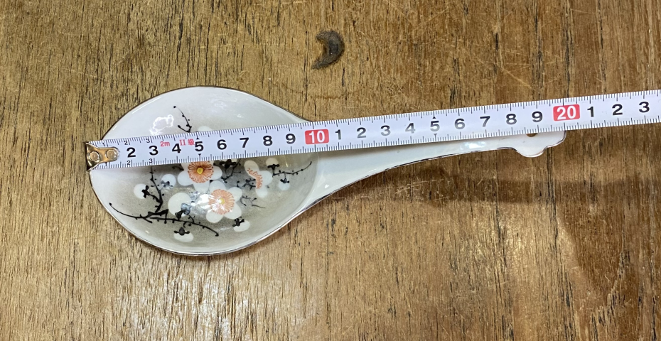 古玩陶瓷粉彩細路梅花花卉紋湯勺拍賣,當前價格600元