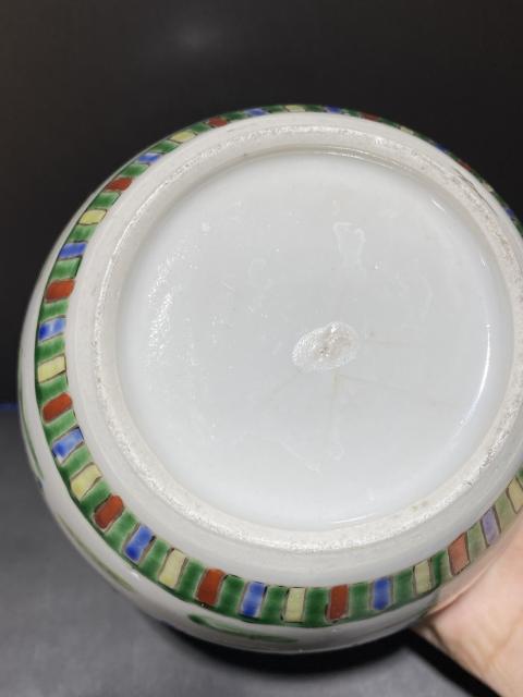 古玩陶瓷清光緒五彩西廂記蓋罐拍賣，當前價格800元