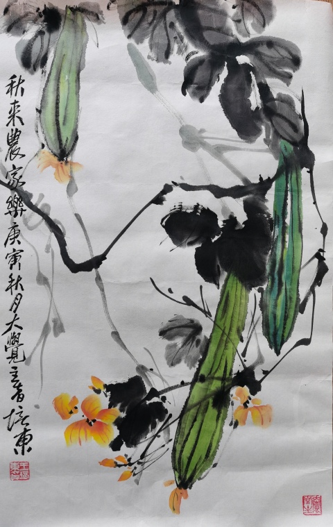 古玩字畫已故當代大寫意畫家國畫大師王鑄久之子王培東寫意花鳥拍賣,當前價格4000元