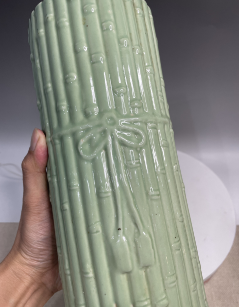 古玩陶瓷竹節帽筒拍賣,當前價格6000元