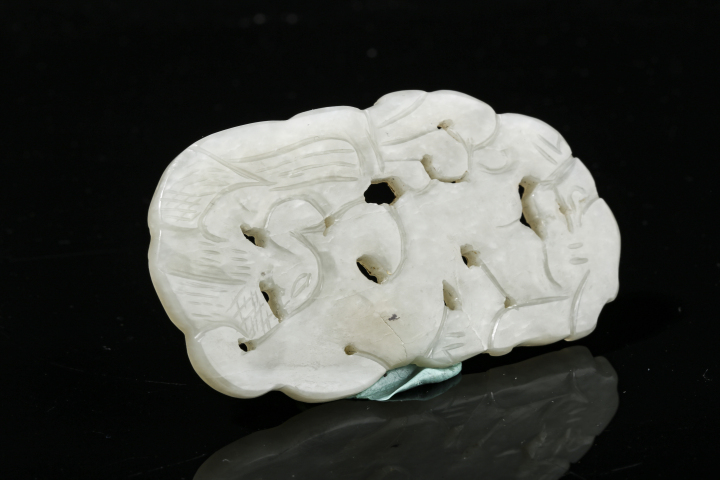 古玩玉器清·白玉龍鳳佩拍賣，當前價格4000元