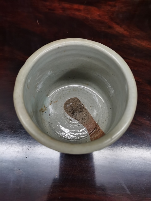 古玩陶瓷清晚期青花龍紋三足筒式香爐拍賣,當前價格600元