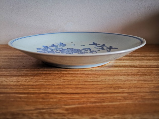 古玩陶瓷青花花卉紋大盤拍賣,當前價格4500元