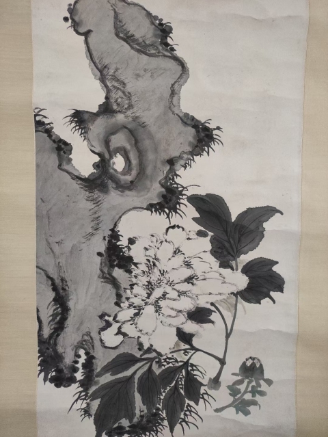 古玩字畫清代胡公壽寫意花鳥拍賣,當前價格12800元
