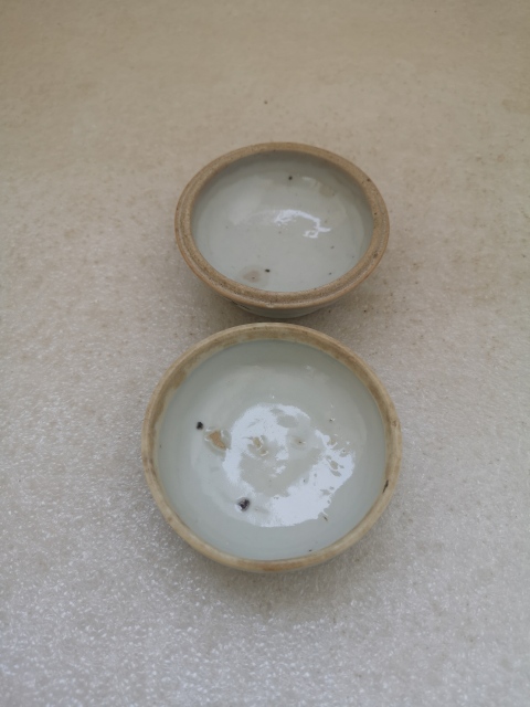 古玩陶瓷民國花卉紋粉盒拍賣，當前價格550元