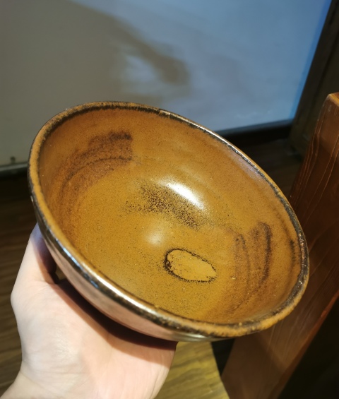 古玩陶瓷明代?紫金釉大碗拍賣,當前價格1200元