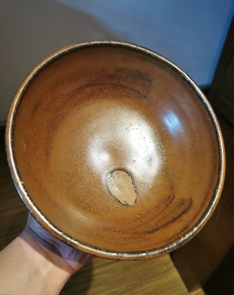 古玩陶瓷明代?紫金釉大碗拍賣,當前價格1200元