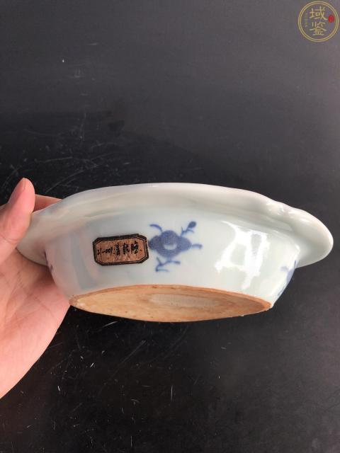 古玩陶瓷【實物鑒真】樓臺亭閣山水紋青花蓋盤拍賣,當前價格1999元