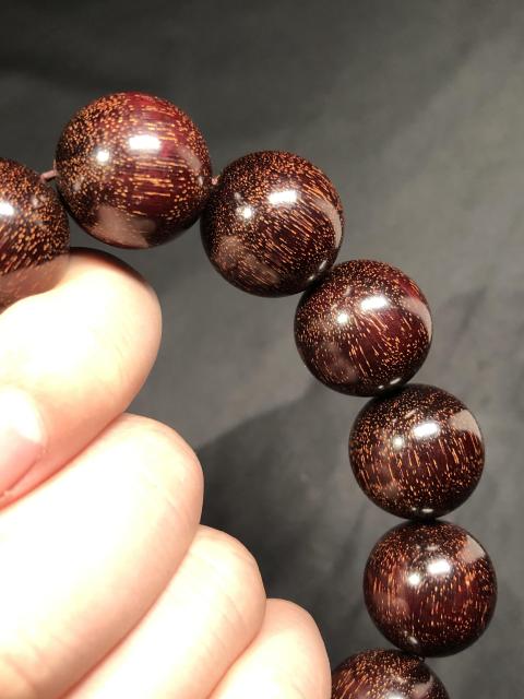 古玩玉器【活動大促】精品紫檀木珠手串-滿天星-文玩-小葉-小夜-木串-血檀-黃拍賣,當前價格88元