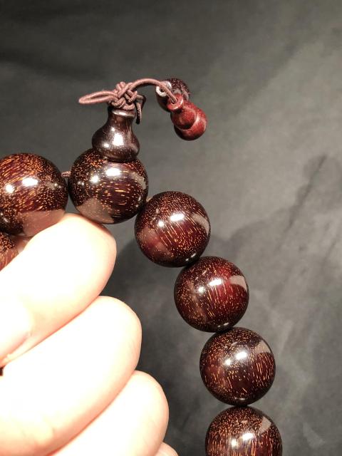 古玩玉器【活動大促】精品紫檀木珠手串-滿天星-文玩-小葉-小夜-木串-血檀-黃拍賣,當前價格88元