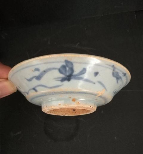 古玩陶瓷元.青花花卉紋折腰盤拍賣，當(dāng)前價(jià)格99999元