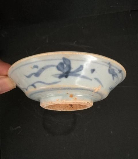 古玩陶瓷元.青花花卉紋折腰盤拍賣，當(dāng)前價(jià)格99999元