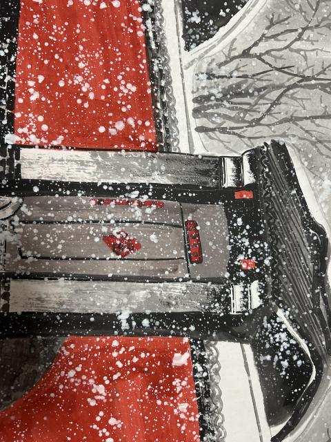 古玩字畫東美老師雪景拍賣，當前價格788元