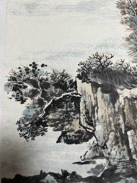 古玩字畫王瑞忠老師山水作品《碧云蒼嶺》拍賣，當前價格988元