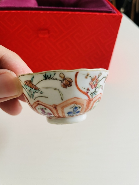 古玩陶瓷【優品】清同治·粉彩四季花卉紋杯拍賣,當前價格5000元