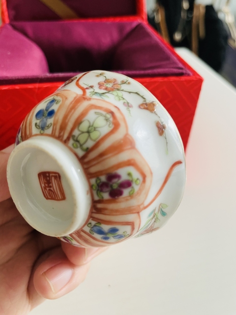 古玩陶瓷【優品】清同治·粉彩四季花卉紋杯拍賣,當前價格5000元