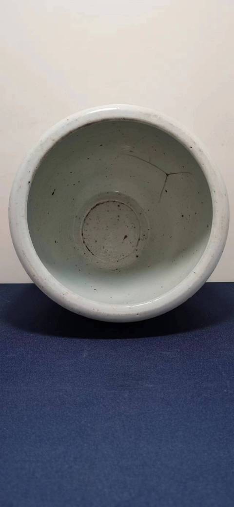 古玩陶瓷纏枝花囍字紋缸拍賣,當前價格1100元